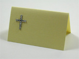 Tischkarte mit Kreuz