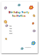 printable birthday invitation