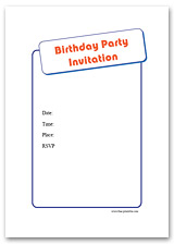 printable birthday invitation