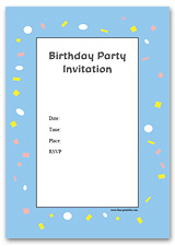 printable birthday invitation