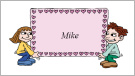 place card for kids