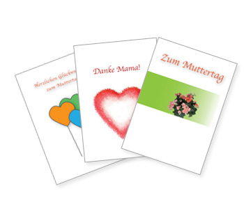 Vorlagen für Muttertagskarten