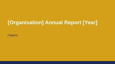 Annual report summary