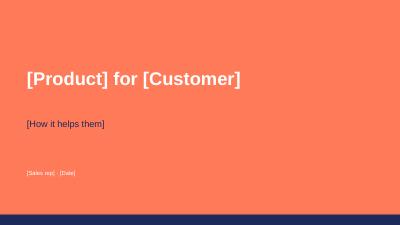 Sales presentation