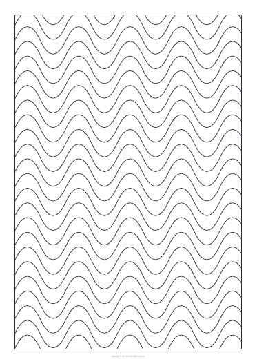 Pattern colouring page – waves